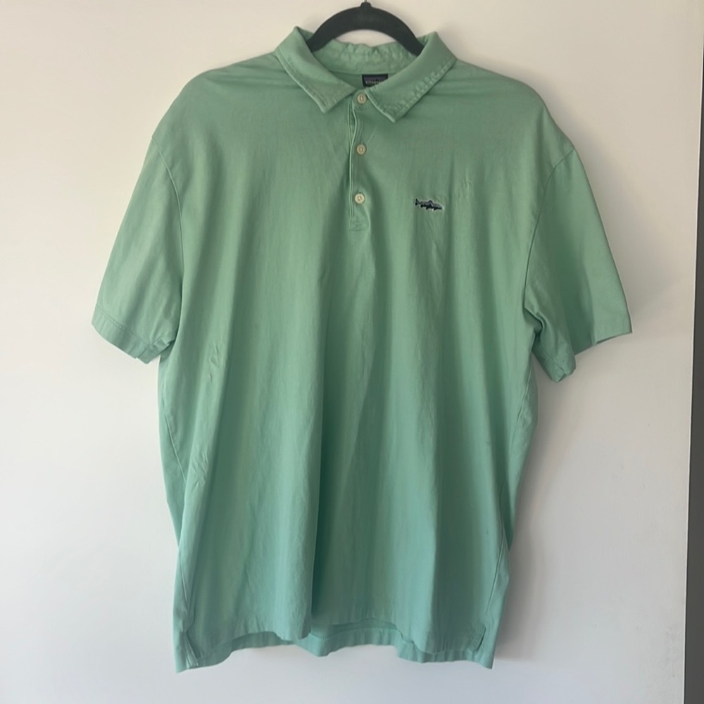 Sea Foam Green Large Patagonia Polo